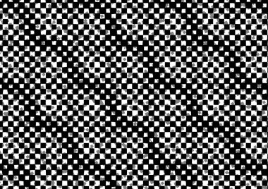 Üzerinde noktalar ve daireler olan beyaz ve siyah baskı tarzında soyut noktalı yarım ton arkaplan, kartvizit, poster, reklam için tek renkli arkaplan