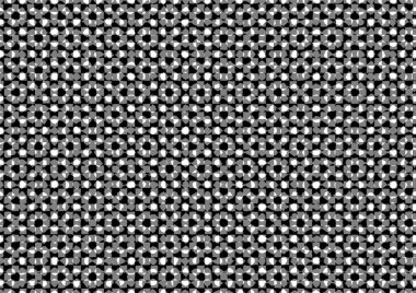 Üzerinde noktalar ve daireler olan beyaz ve siyah baskı tarzında soyut noktalı yarım ton arkaplan, kartvizit, poster, reklam için tek renkli arkaplan