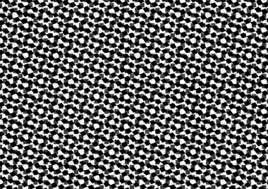 Üzerinde noktalar ve daireler olan beyaz ve siyah baskı tarzında soyut noktalı yarım ton arkaplan, kartvizit, poster, reklam için tek renkli arkaplan