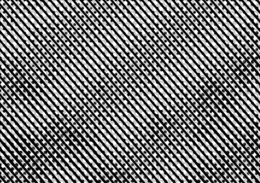 Üzerinde noktalar ve daireler olan beyaz ve siyah baskı tarzında soyut noktalı yarım ton arkaplan, kartvizit, poster, reklam için tek renkli arkaplan