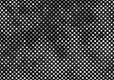 Üzerinde noktalar ve daireler olan beyaz ve siyah baskı tarzında soyut noktalı yarım ton arkaplan, kartvizit, poster, reklam için tek renkli arkaplan