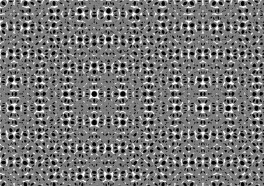 Üzerinde noktalar ve daireler olan beyaz ve siyah baskı tarzında soyut noktalı yarım ton arkaplan, kartvizit, poster, reklam için tek renkli arkaplan