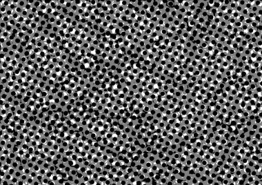 Üzerinde noktalar ve daireler olan beyaz ve siyah baskı tarzında soyut noktalı yarım ton arkaplan, kartvizit, poster, reklam için tek renkli arkaplan