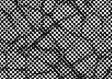 Üzerinde noktalar ve daireler olan beyaz ve siyah baskı tarzında soyut noktalı yarım ton arkaplan, kartvizit, poster, reklam için tek renkli arkaplan