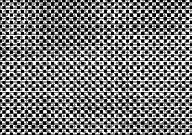 Üzerinde noktalar ve daireler olan beyaz ve siyah baskı tarzında soyut noktalı yarım ton arkaplan, kartvizit, poster, reklam için tek renkli arkaplan