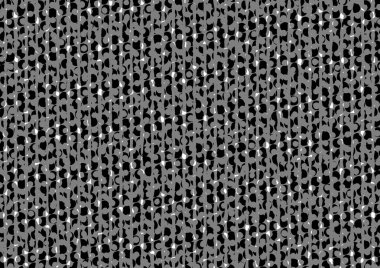Üzerinde noktalar ve daireler olan beyaz ve siyah baskı tarzında soyut noktalı yarım ton arkaplan, kartvizit, poster, reklam için tek renkli arkaplan
