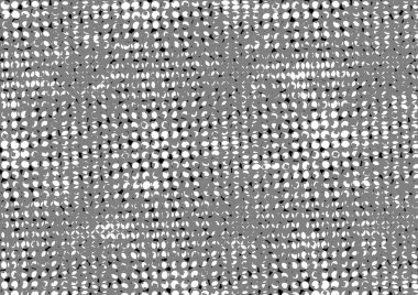 Üzerinde noktalar ve daireler olan beyaz ve siyah baskı tarzında soyut noktalı yarım ton arkaplan, kartvizit, poster, reklam için tek renkli arkaplan