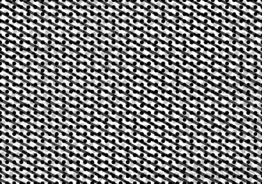 Üzerinde noktalar ve daireler olan beyaz ve siyah baskı tarzında soyut noktalı yarım ton arkaplan, kartvizit, poster, reklam için tek renkli arkaplan