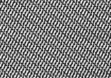 Üzerinde noktalar ve daireler olan beyaz ve siyah baskı tarzında soyut noktalı yarım ton arkaplan, kartvizit, poster, reklam için tek renkli arkaplan