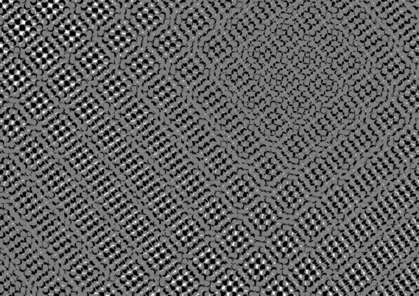 Üzerinde noktalar ve daireler olan beyaz ve siyah baskı tarzında soyut noktalı yarım ton arkaplan, kartvizit, poster, reklam için tek renkli arkaplan