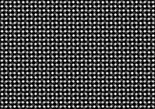 Üzerinde noktalar ve daireler olan beyaz ve siyah baskı tarzında soyut noktalı yarım ton arkaplan, kartvizit, poster, reklam için tek renkli arkaplan