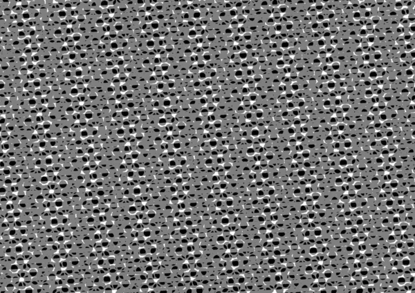 Üzerinde noktalar ve daireler olan beyaz ve siyah baskı tarzında soyut noktalı yarım ton arkaplan, kartvizit, poster, reklam için tek renkli arkaplan