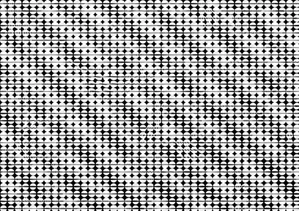白と黒の色調で印刷されたドットと円で印刷された抽象的なドットと黒のトーン ポスター 広告のモノクロの背景 — ストック写真