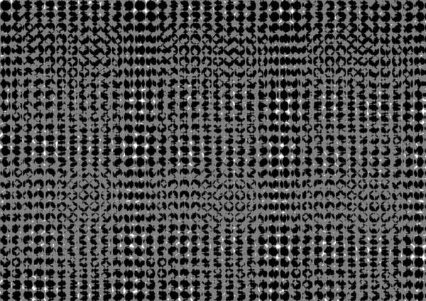 Üzerinde noktalar ve daireler olan beyaz ve siyah baskı tarzında soyut noktalı yarım ton arkaplan, kartvizit, poster, reklam için tek renkli arkaplan