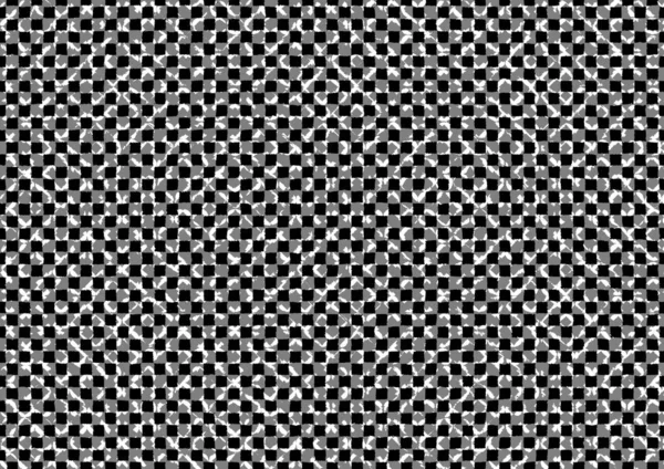 Üzerinde noktalar ve daireler olan beyaz ve siyah baskı tarzında soyut noktalı yarım ton arkaplan, kartvizit, poster, reklam için tek renkli arkaplan