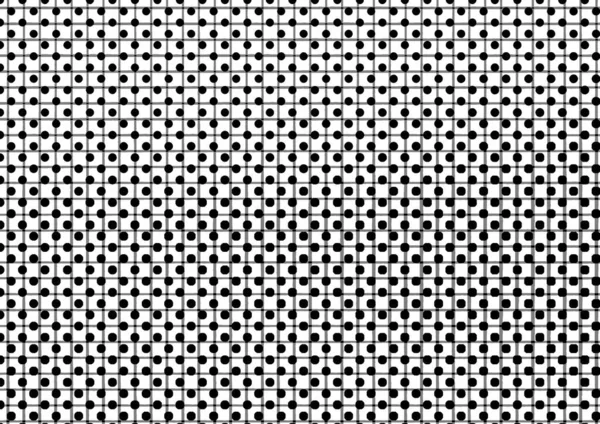 Üzerinde noktalar ve daireler olan beyaz ve siyah baskı tarzında soyut noktalı yarım ton arkaplan, kartvizit, poster, reklam için tek renkli arkaplan