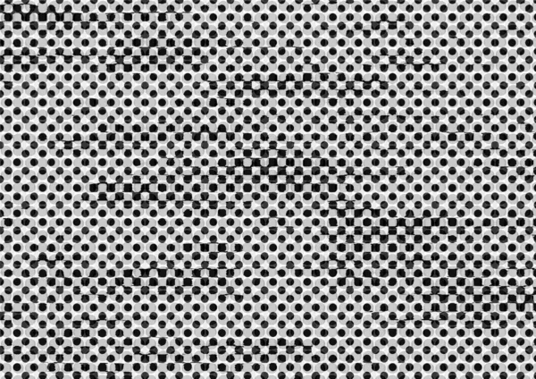 Abstract Dotted Halftone Backdrop White Black Tones Newsprint Printing Style — Stock Photo, Image