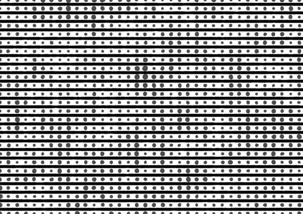 白と黒の色調で印刷されたドットと円で印刷された抽象的なドットと黒のトーン ポスター 広告のモノクロの背景 — ストック写真