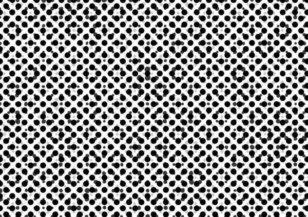 Abstract Dotted Halftone Backdrop White Black Tones Newsprint Printing Style — Stock Photo, Image