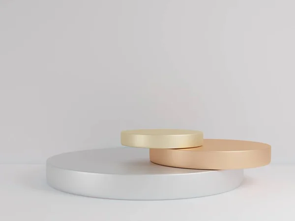 Pastel renk ve minimalizm tarzında sunum yapmak için podyum sahnesi, kopya alanı ile birlikte 3d görüntüleme, soyut arkaplan tasarımı