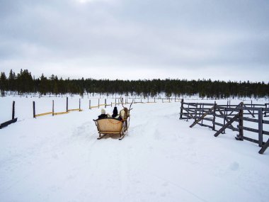 Ren geyiği kızakları, Finlandiya ile iki tanınmayan insanlar