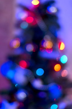 Noel ağacı ışık gece bulanıklık bokeh tatil arka plan