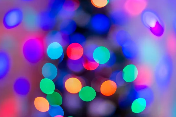 Vacker Jul Ljus Bokeh Bild Bakgrund — Stockfoto