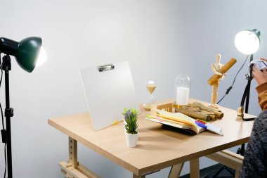 Sahne birçok türde modern fotoğraf stüdyosu