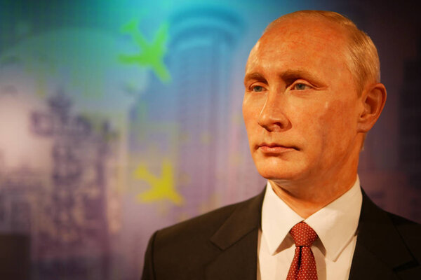 A waxwork of Vladimir Putin,President of the Russian Federation Royalty Free Stock Images