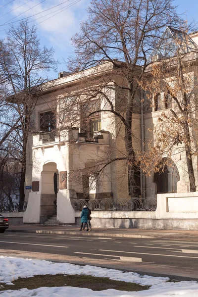 Mosca, Russia - 16 febbraio 2019. Ryabushinsky villa sulla strada Malaya Nikitskaya in Mosca — Foto Stock