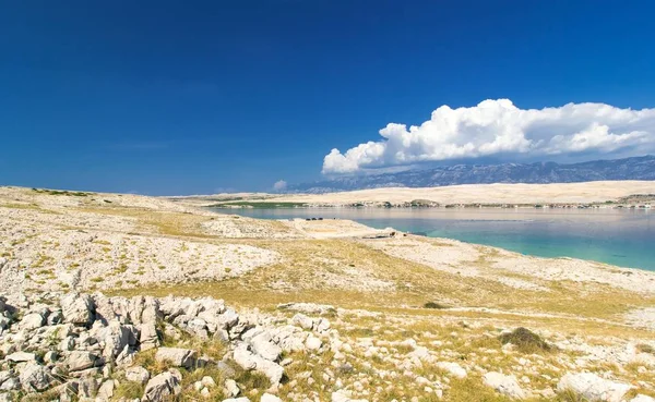 Typische Landschap Van Het Eiland Pag Kroatië Europa — Stockfoto