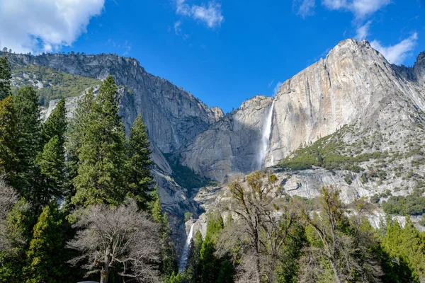 Oberer Und Unterer Yosemite Fällt Sommer — Stockfoto