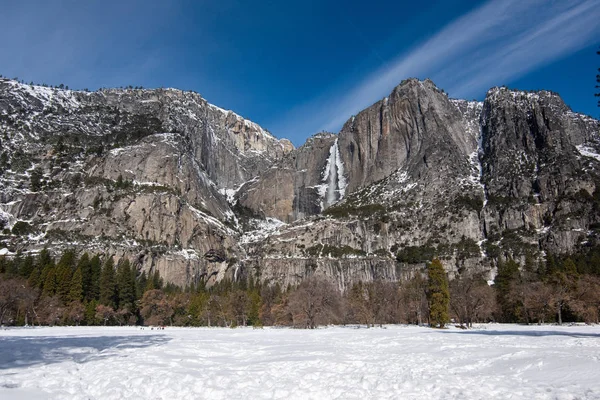 Upper Yosemite Falls Hiver Parc National Yosemite — Photo