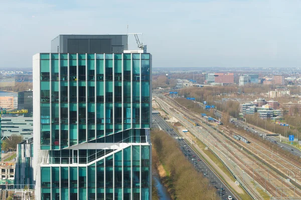 Amsterdam Niederlande März 2017 Moderne Skyline Der Amsterdam Südachse Dem — Stockfoto