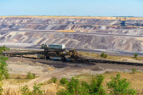 Jackerath Germany July 2018 Large Conveyor Belt Garzweiler Tagesbau Day — Stock Photo, Image