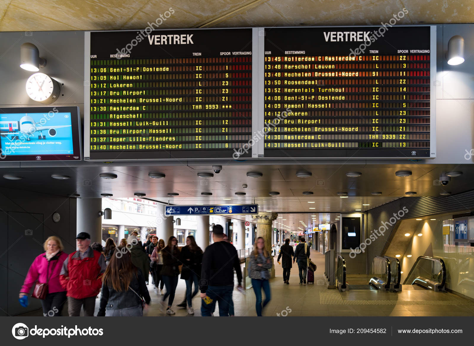 Antwerp Belgium April 2017 Interior Famous Antwerp Central Train Station Stock Editorial Photo C Hansenn 209454582
