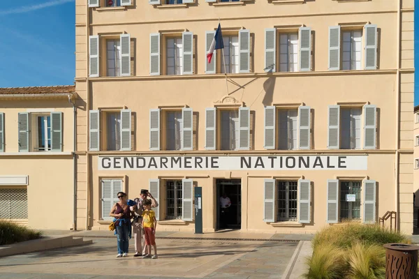 Tropez Francia Octubre 2017 Exterior Del Museo Gendarmería Cine Homenaje — Foto de Stock