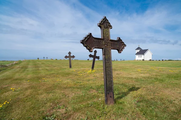 Kyrkogård i Norge — Stockfoto