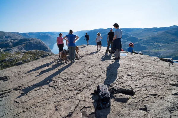 Rocha do púlpito em norway — Fotografia de Stock