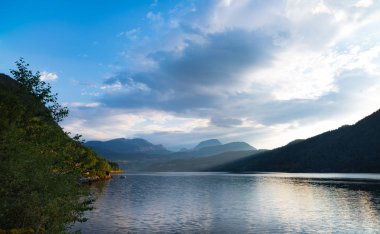 sunrise at hardangerfjord