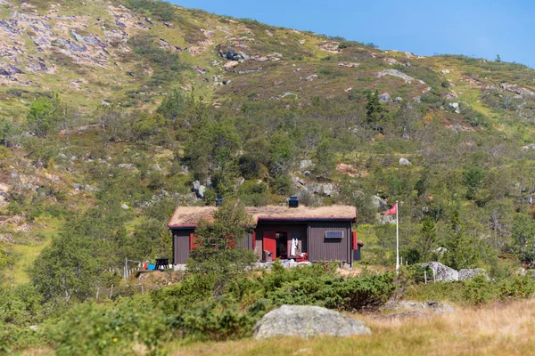 Trähus i Norge — Stockfoto