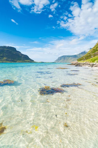 挪威洛福顿岛上美丽的沙滩 — 图库照片