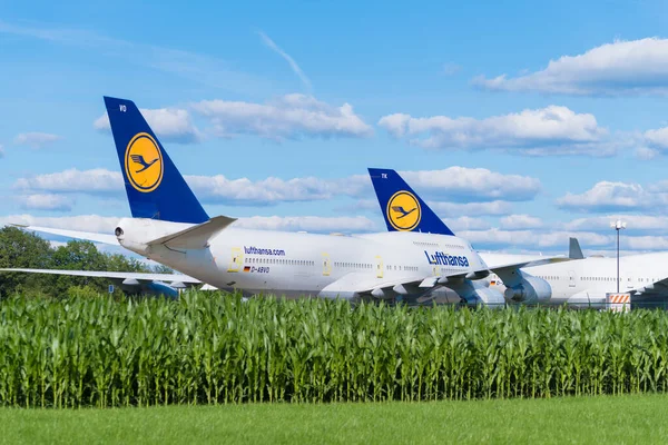 Enschede Nederländerna Juli 2020 Boeing 747 400 Flygplan Stannade Koronakrisen — Stockfoto