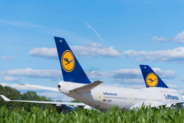 Enschede Nederländerna Juli 2020 Boeing 747 400 Flygplan Stannade Koronakrisen — Stockfoto