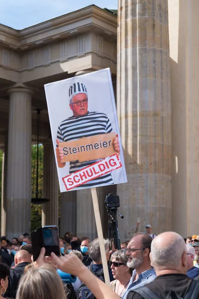 Berlin Allemagne Août 2020 Des Centaines Milliers Personnes Manifestent Dans — Photo