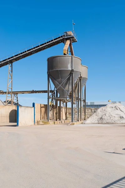 大型工业用砂水泥搅拌机 — 图库照片