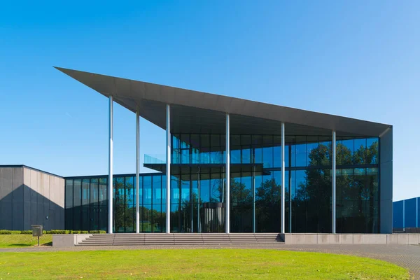 Fachada Cristal Moderno Edificio Oficinas Exterior — Foto de Stock
