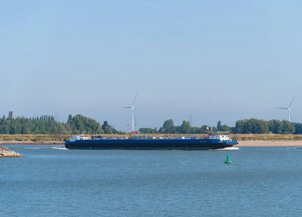 Nijmegen Nederland September 2020 Gas Tanker Waal Weg Naar Duitsland — Stockfoto