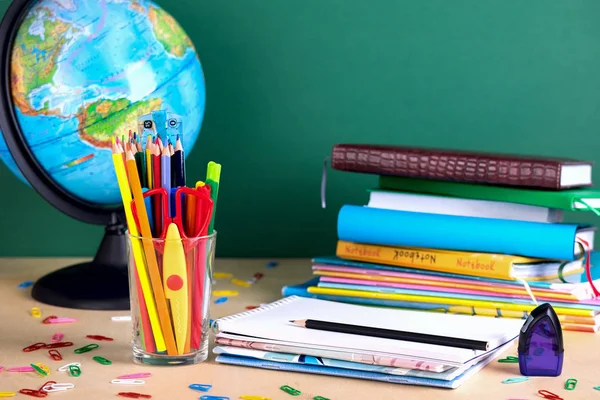 Material Escolar Pizarra Con Espacio Para Copias — Foto de Stock