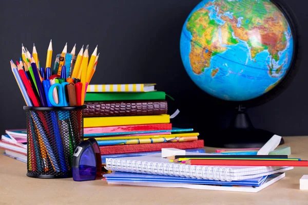 Material Escolar Pizarra Con Espacio Para Copias — Foto de Stock